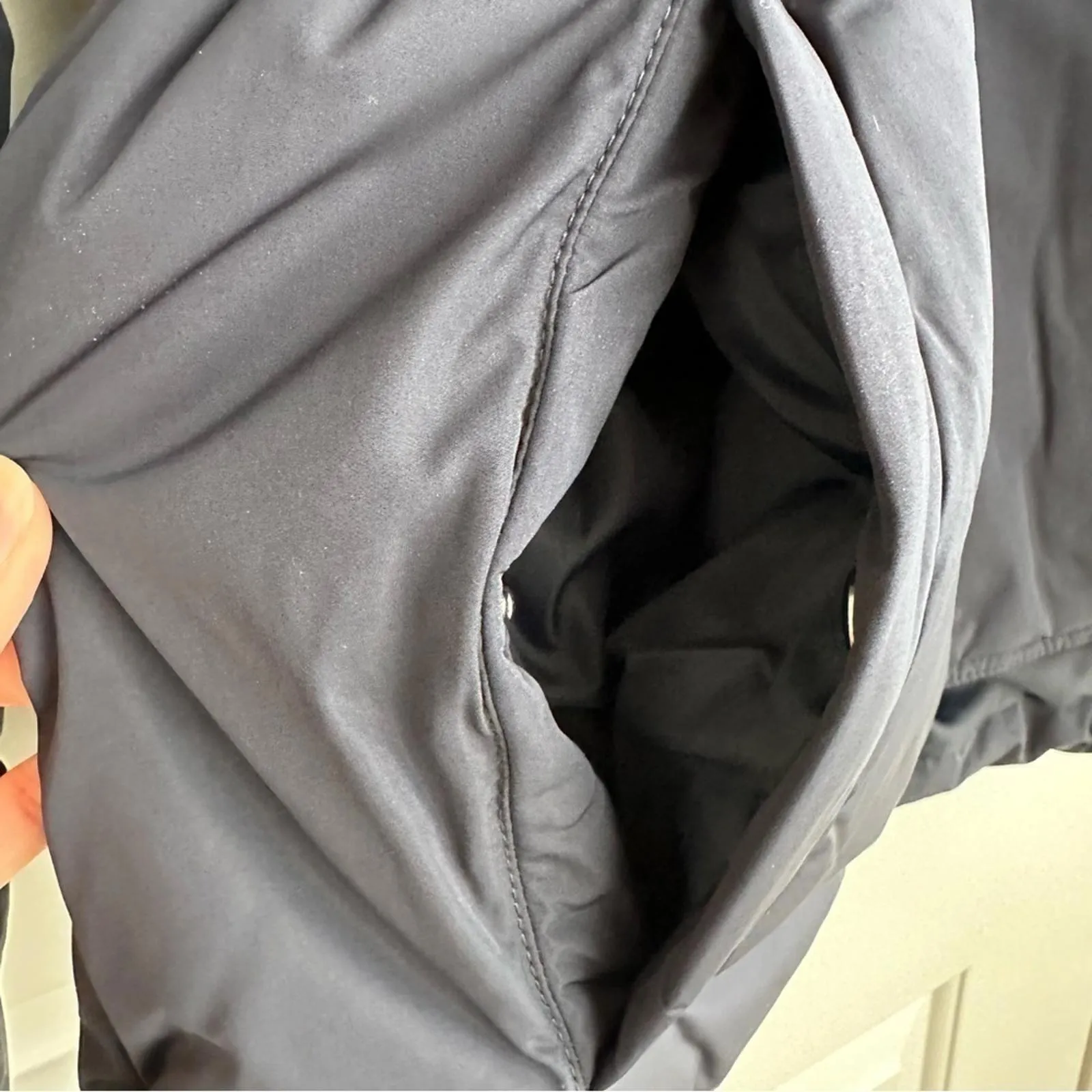 Sweaty Betty Formation Hooded Puffer Jacket French Navy Blue NWT Small - Image 6