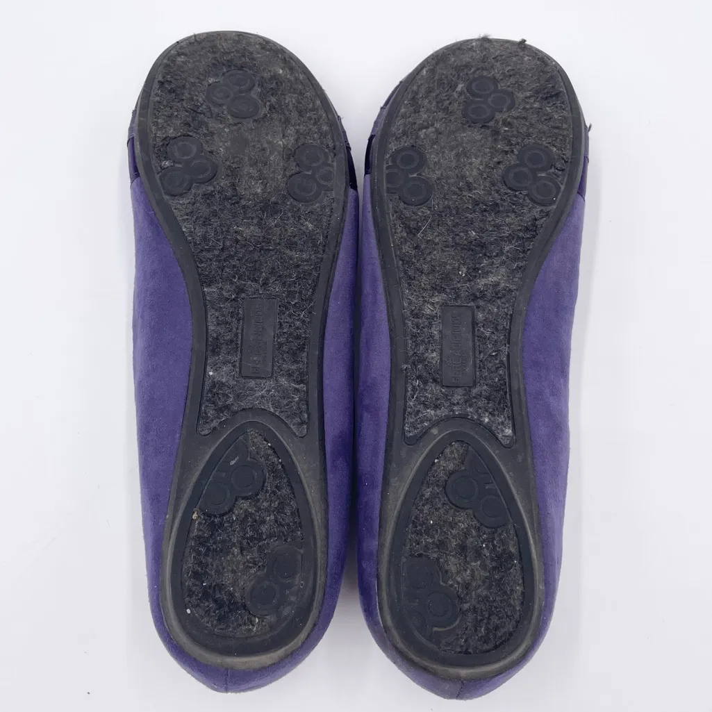 Fergalicious Alana Ballet Flats Size 9 Violet Nights Purple Ruffled Ribbon Y2K - Image 9