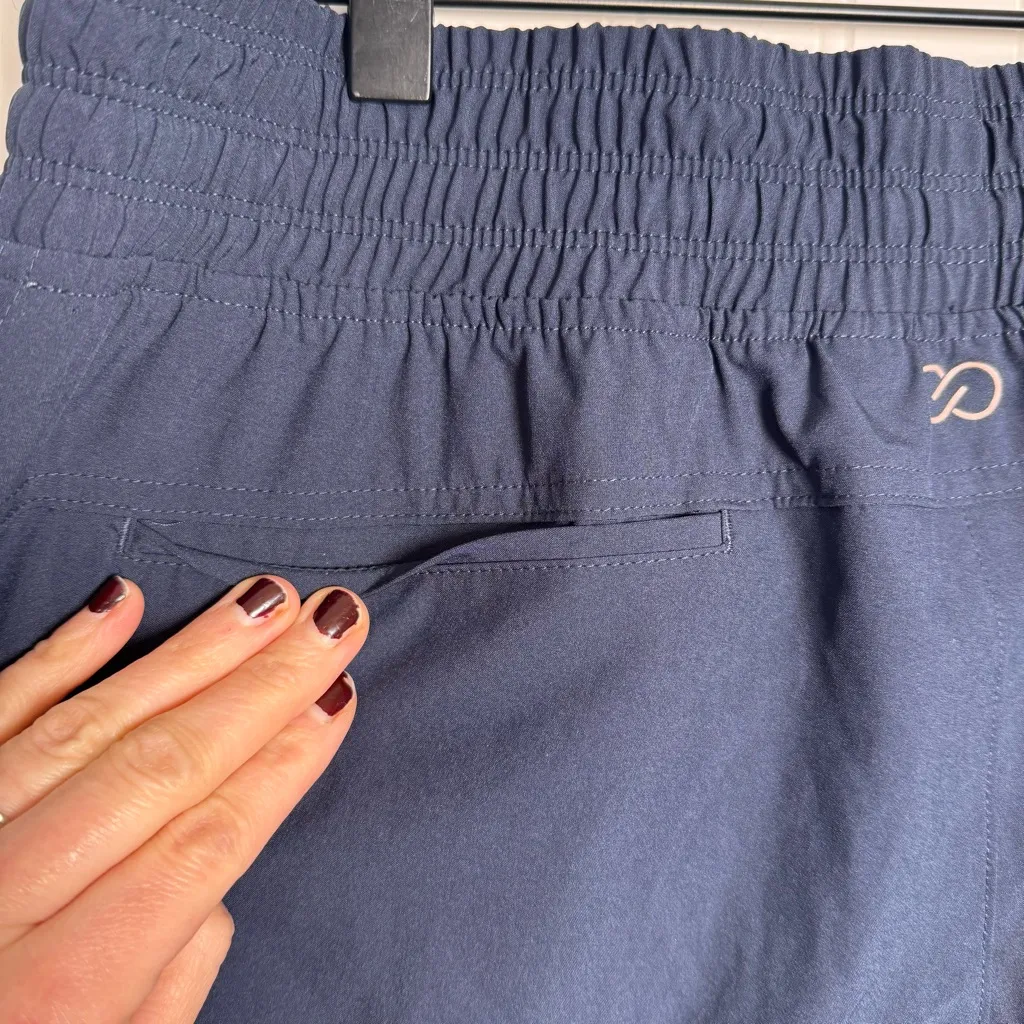 CALIA Journey Cropped Wide Leg High Rise Athletic Pants Blue Women’s Size Medium - Image 9