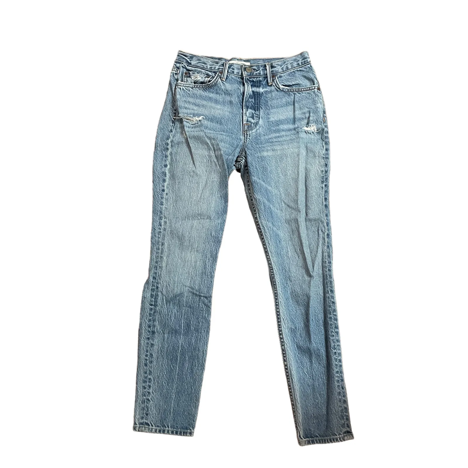 GRLFRND Karolina Jeans Medium Wash Distressed - Image 3