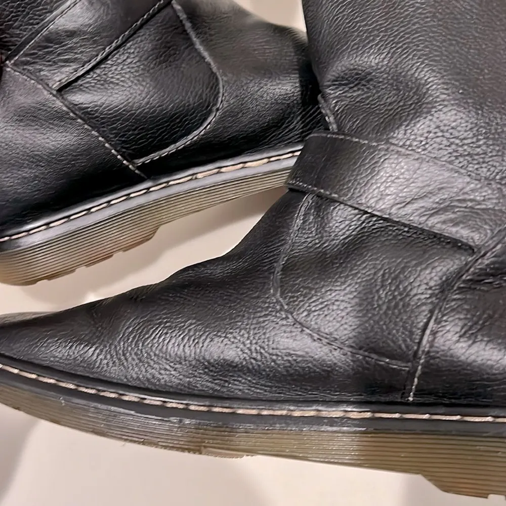 Dr. Martens Brielle Broadway ankle Boots,black, faux fur lining unisex 8L/7M - Image 14