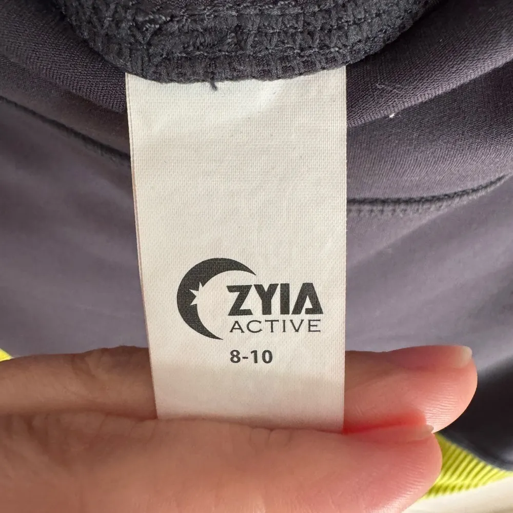 Zyia Active Parallel Luxe Neon Yellow Leggings - Image 6