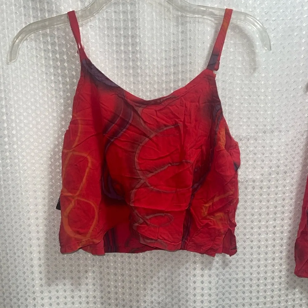 ULUWATU OS Bali Island Red WRAP Crop Top Outfit Size undefined - Image 5