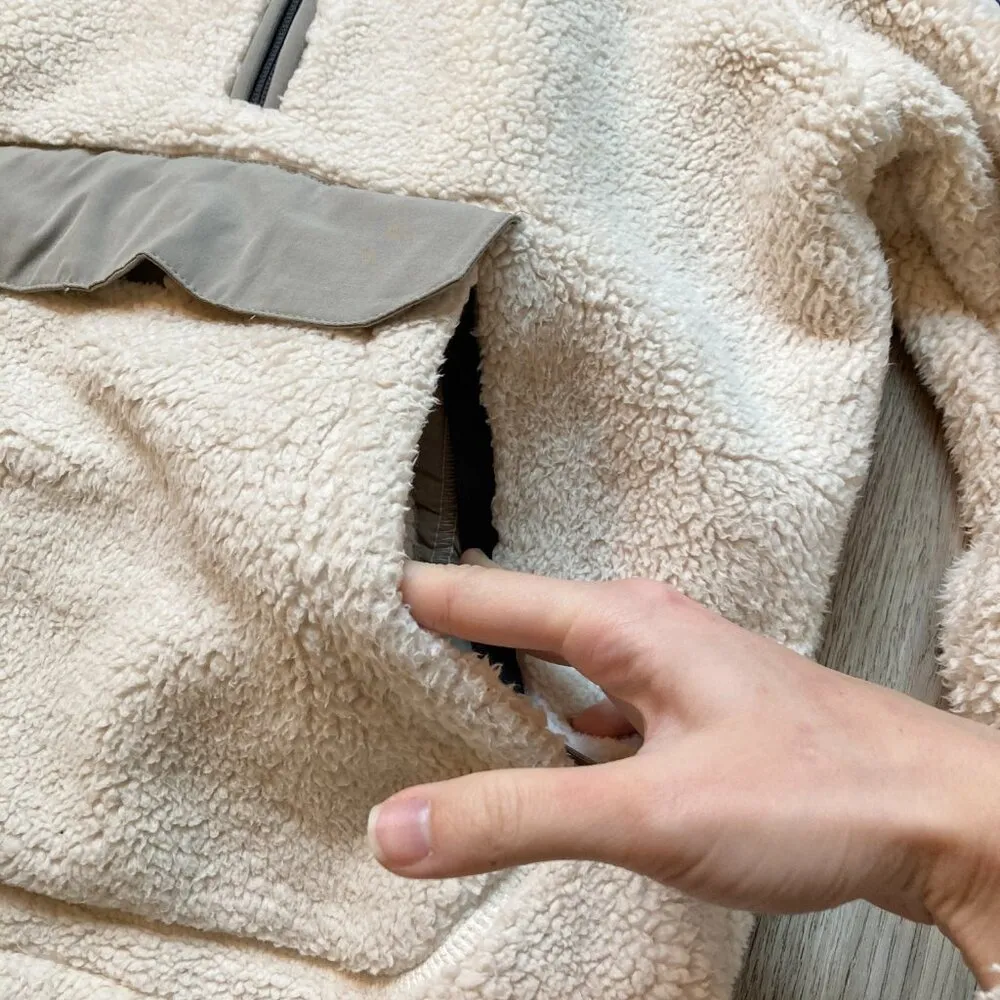 North Face Women's Cream Campshire Pullover Hoodie Size XS - Image 6