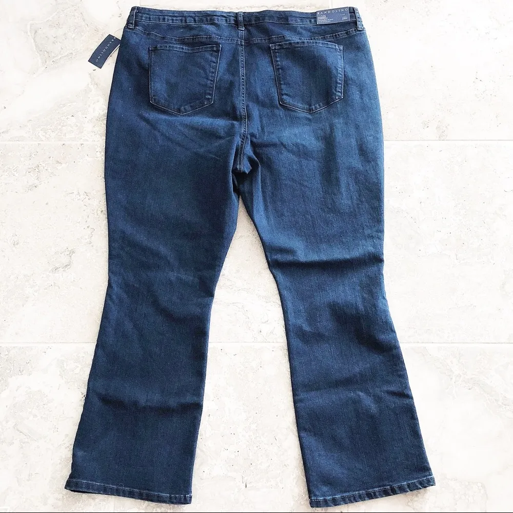 Bandolino Mandie Bootcut Laurel Blue Jeans Luxe 360 flex Denim Plus Size 24W NWT - Image 2