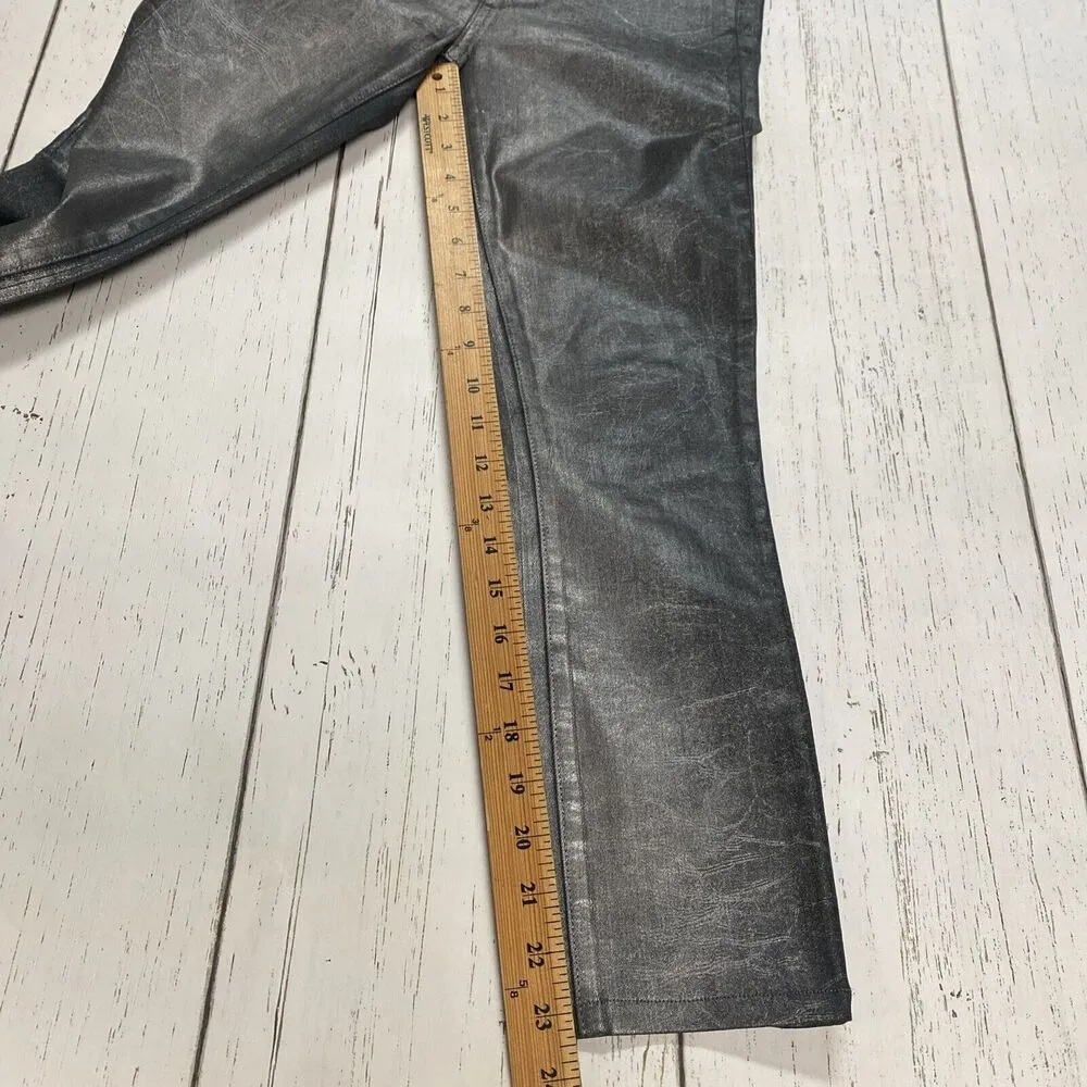 Koral Denim Stretch Gray Wash Skinny Jeans Mid Rise Sz 25 Fitted Gunmetal - Image 14