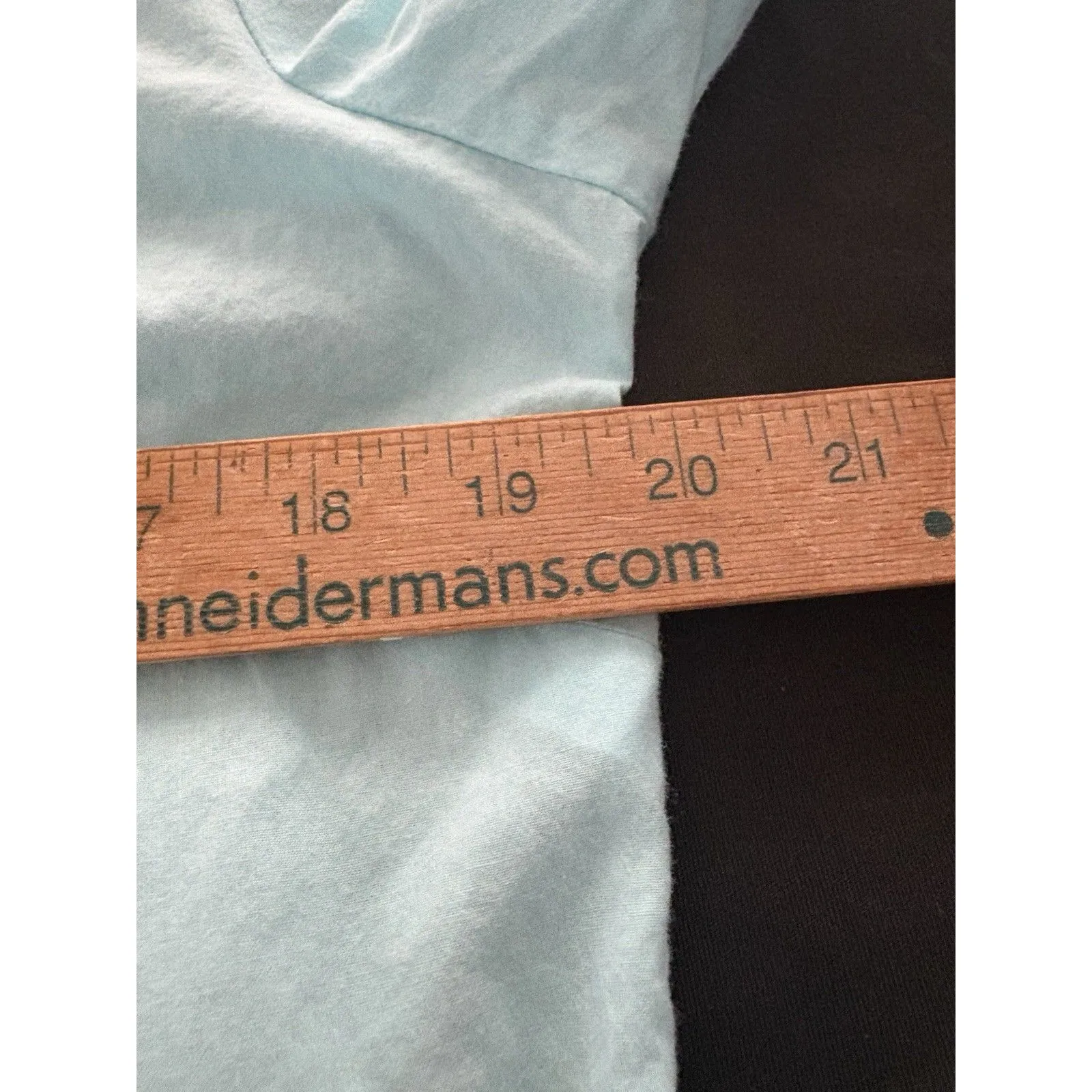 Caribbean Joe Blouse Size M Aqua Blue SemiSheer Lightweight Coastal Beach Jewels - Image 11