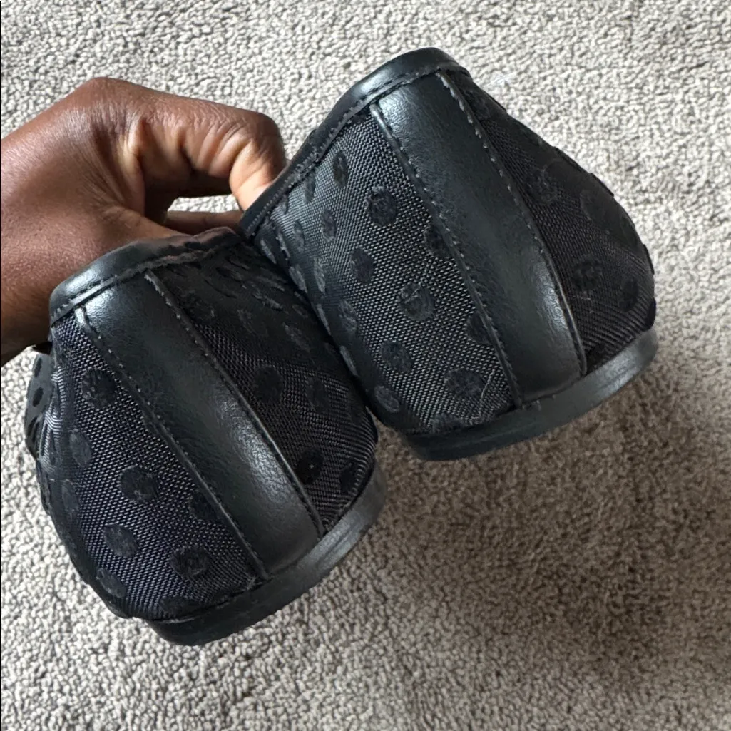 Torrid Black Mesh Polka Dot Flats SIZE 10.5WW - Image 7