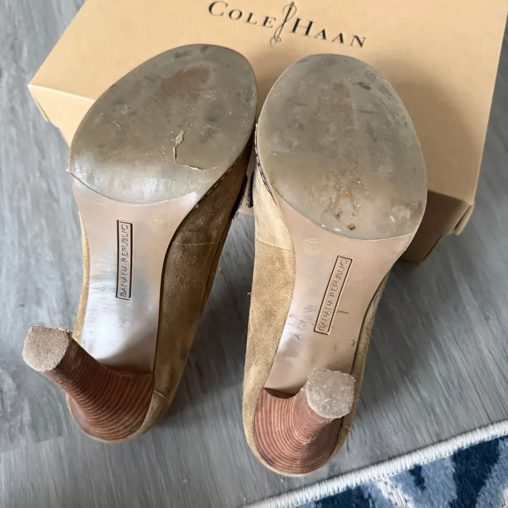 Banana Republic Heel platform Loafers Size 7 M - Image 5