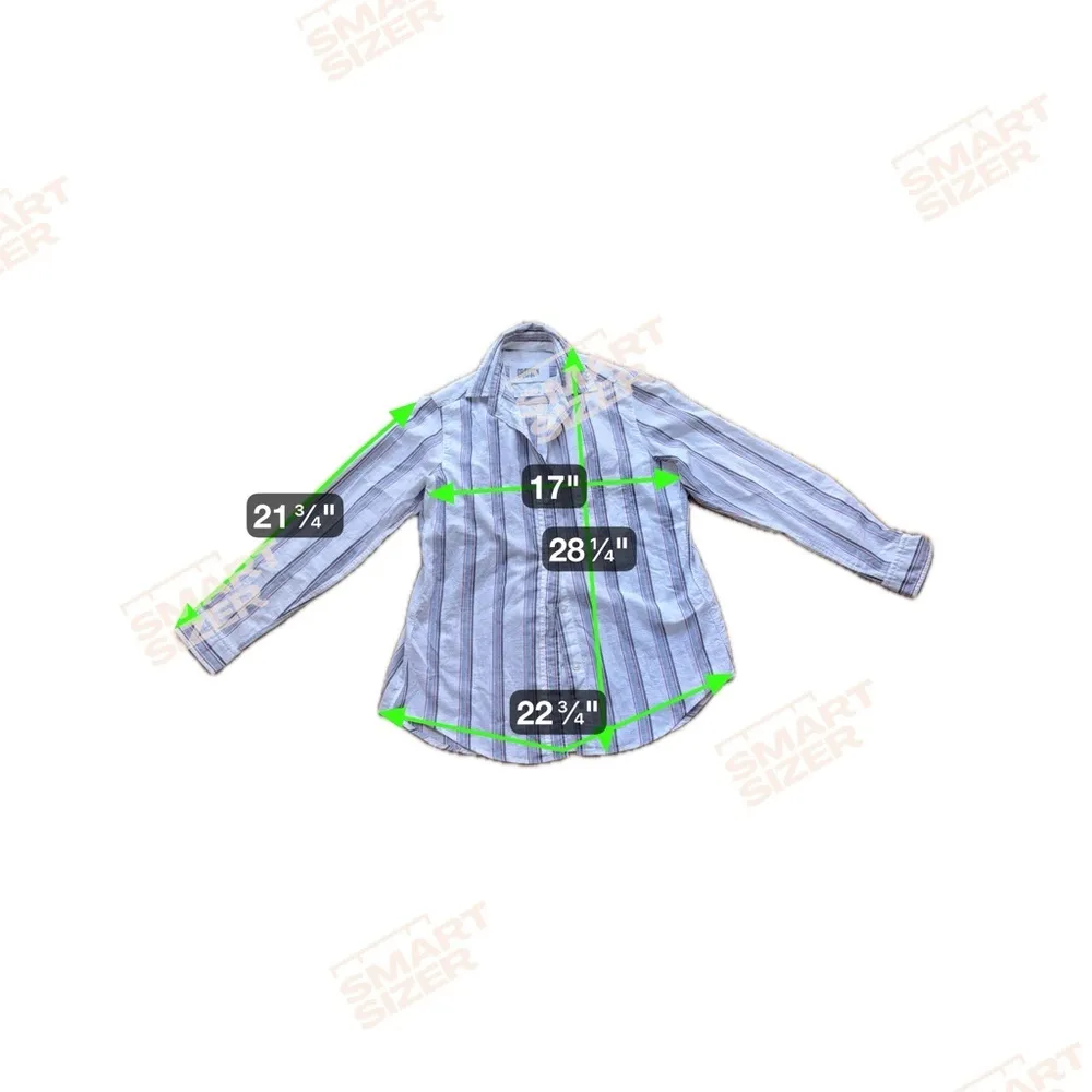 Grayson The Hero Button Down Shirt Blue White Red Stripes By Frank & Eileen - Image 5