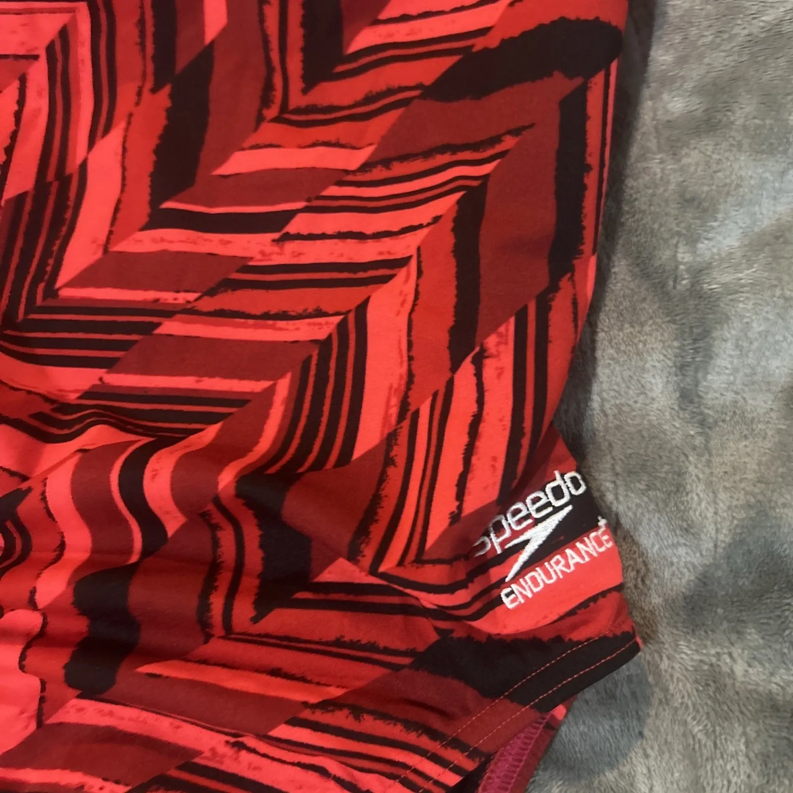 Speedo Endurance Swimsuit 1pc Athletic Womens 26 / 0 $84 Speedo Red 601 - Image 2