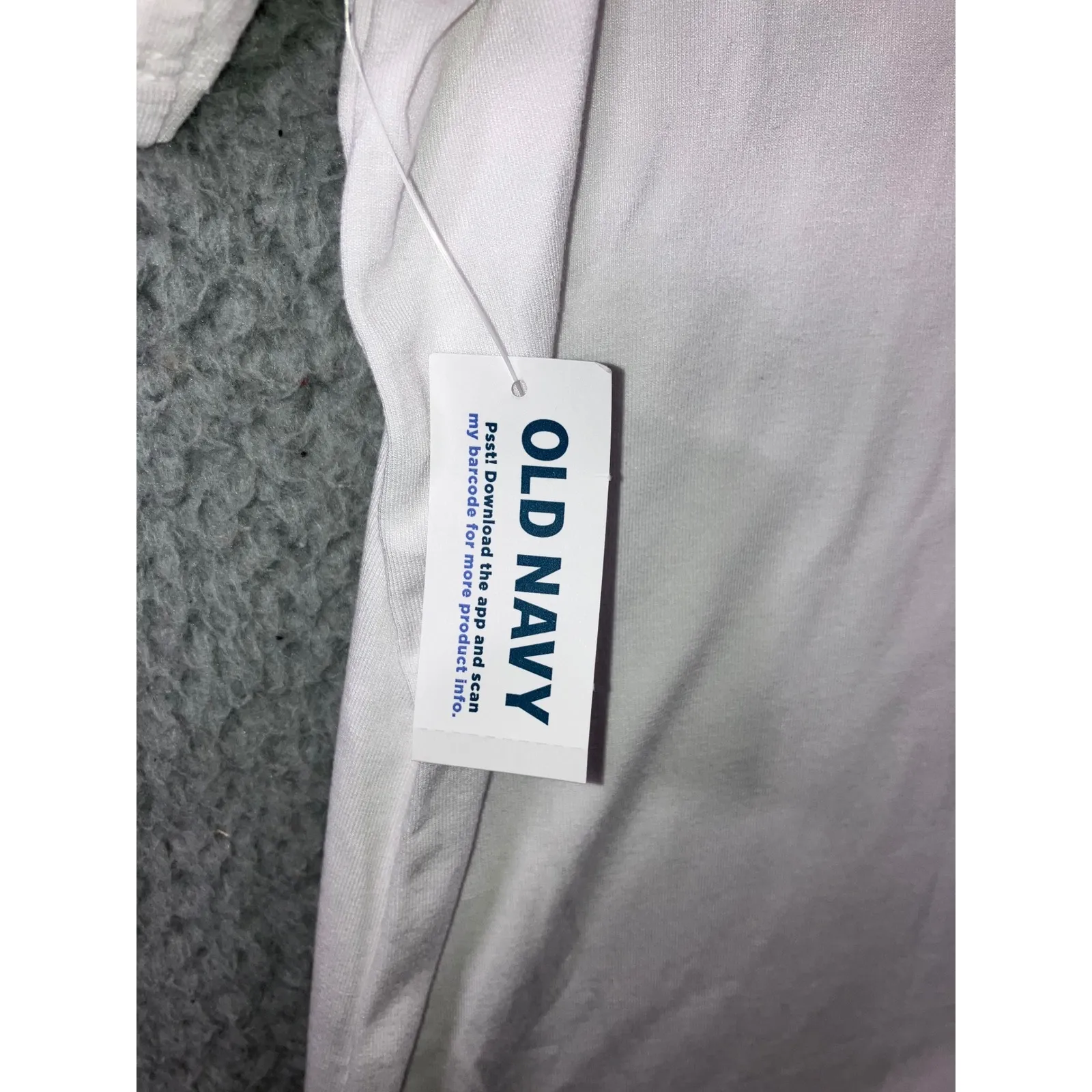 OLD NAVY Luxe T Shirt Women XL White Rayon Blend Short Sleeve Relaxed Casual - Image 9