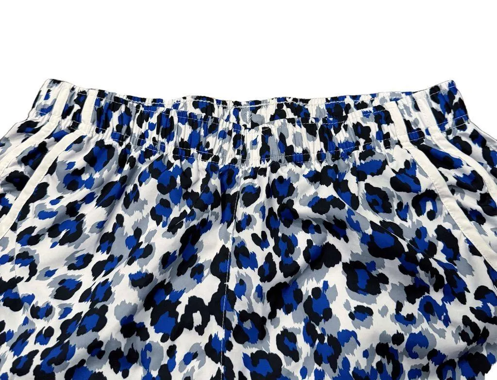 Calvin Klein Black & Blue Leopard Print Running Shorts with Pockets Size M - Image 5