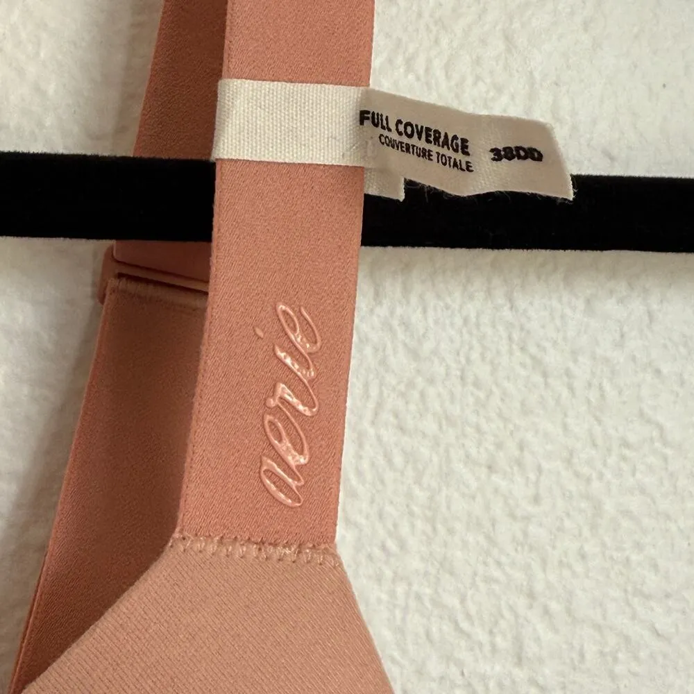 NWT AERIE Real Full Coverage Lightly Lined Bra in Blush Pink - Image 3