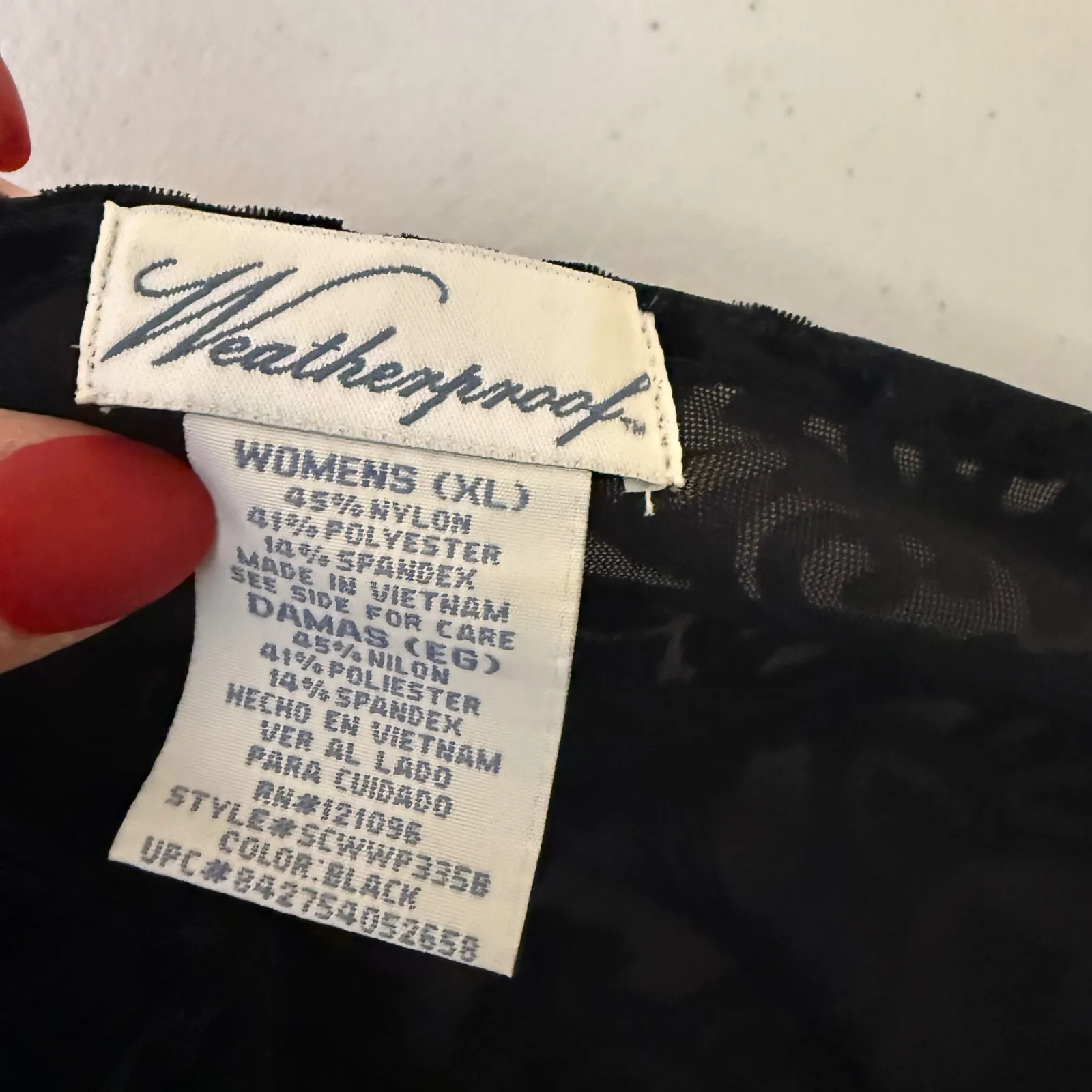 Black Velvet Burnout Damask Long Sleeve Cowl Neck Top XL Whimsey goth Y2K Holida - Image 4