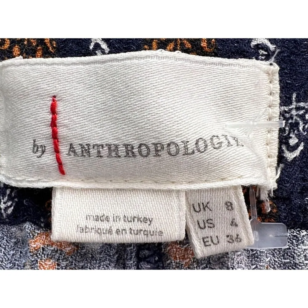 Anthropologie Pants Womens 4 Blue Multicolor Floral Balloon Leg High Rise Boho - Image 13