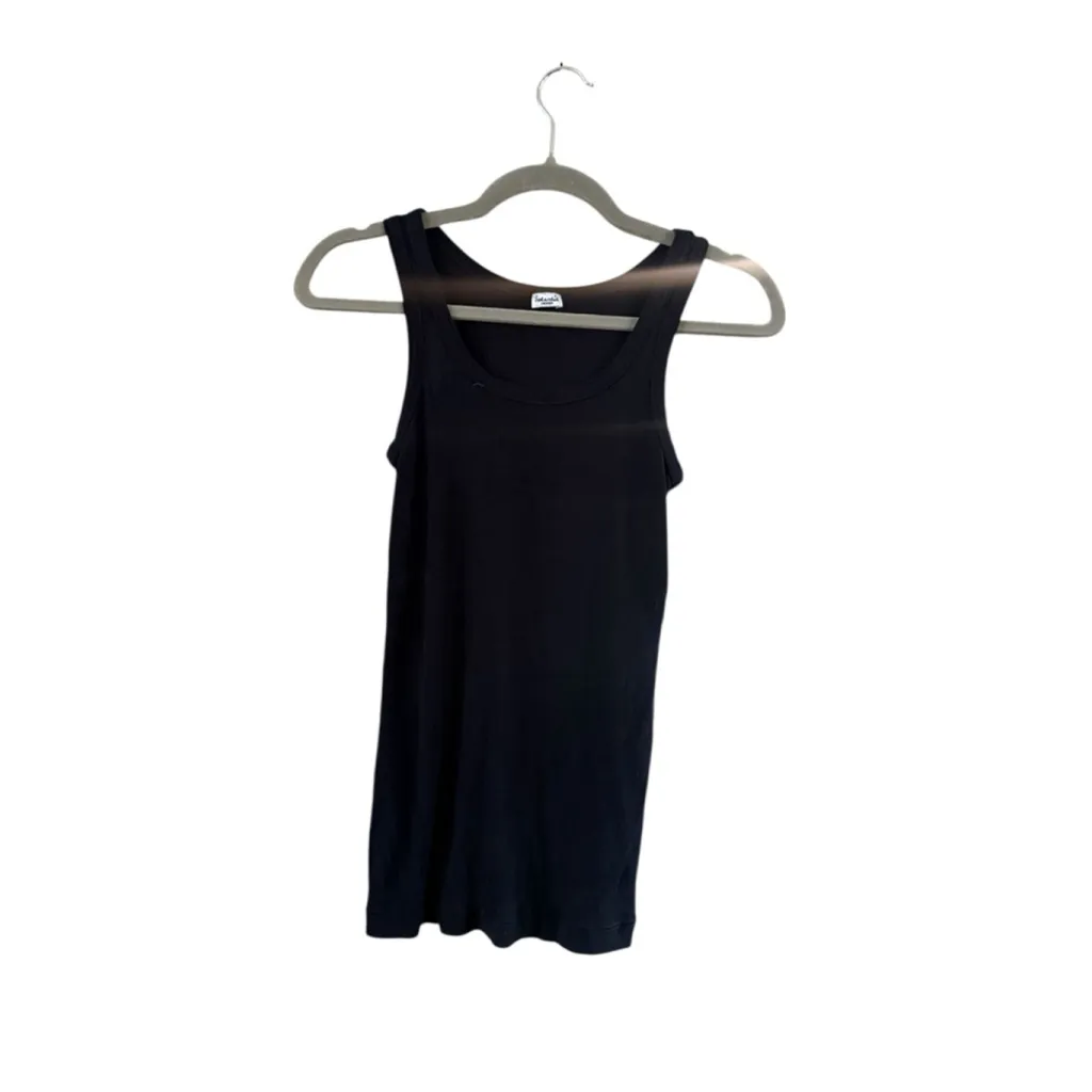 Women's Splendid Black Scoop Neck Tank Top M - Image 2