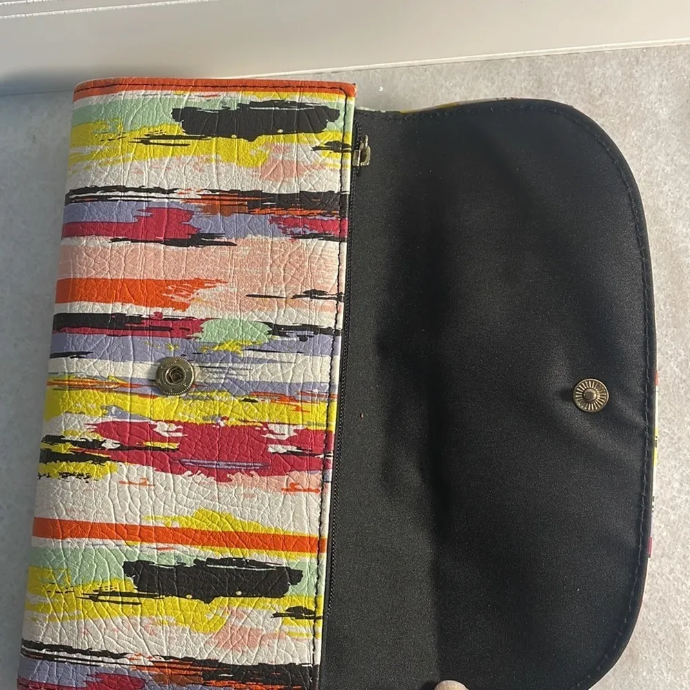 Wallet faux leather rainbow zip card holder accessory fashion bag - Image 5