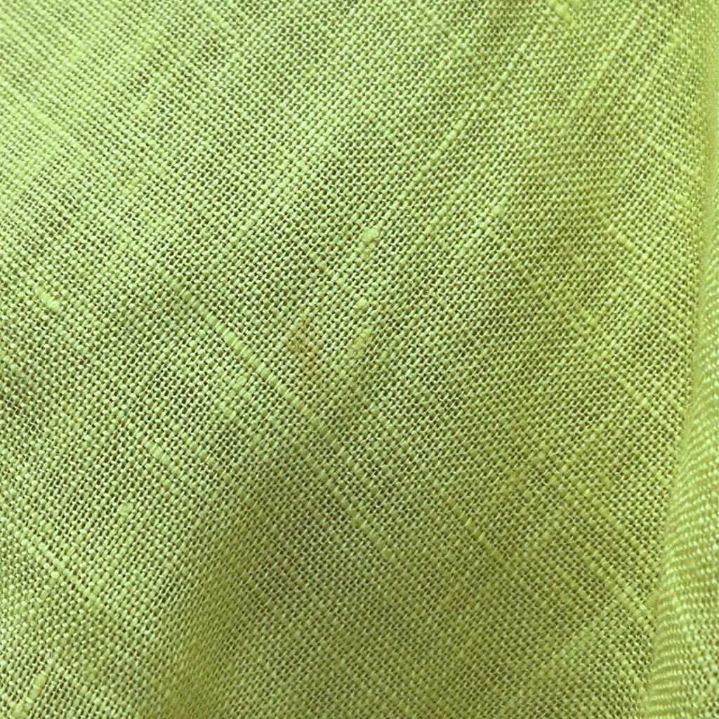 Maeve Anthropologie The Audie Linen Puff Sleeve Button Up Blouse Yellow Womens L - Image 15