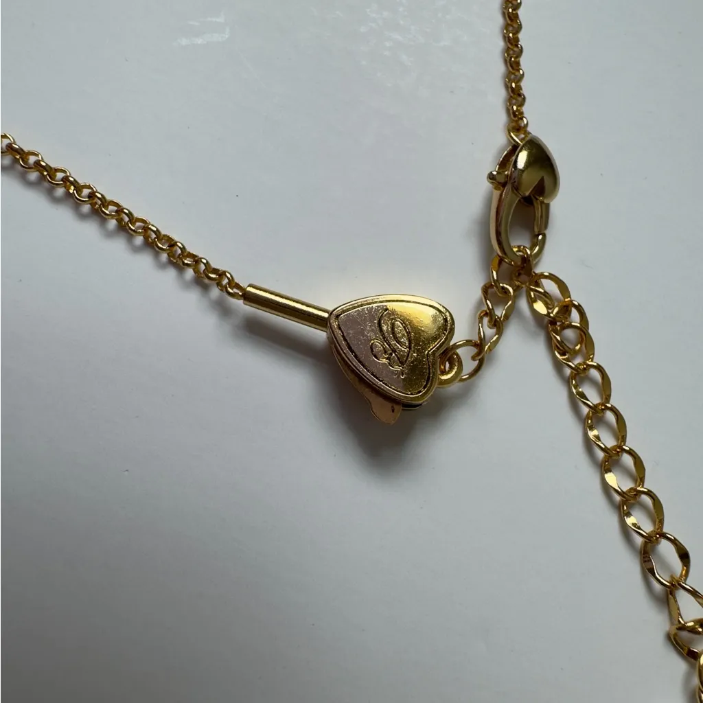 Brighton Elegant Gold & Silver Heart Pendant 2024 Necklace Chain w/ Rainbow Bag - Image 5