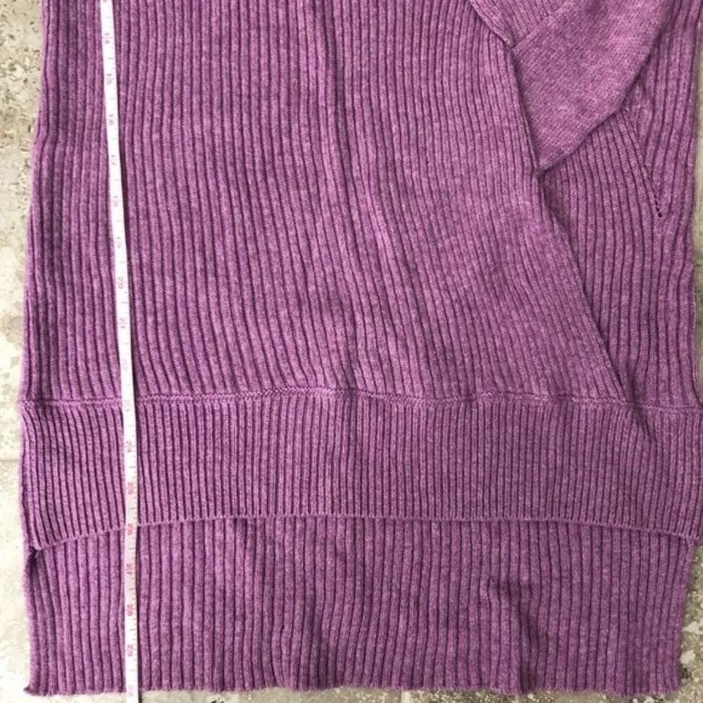 Zero Degrees Turtleneck Sweater Purple Sleeveless Size S NWT $178.00 - Image 11