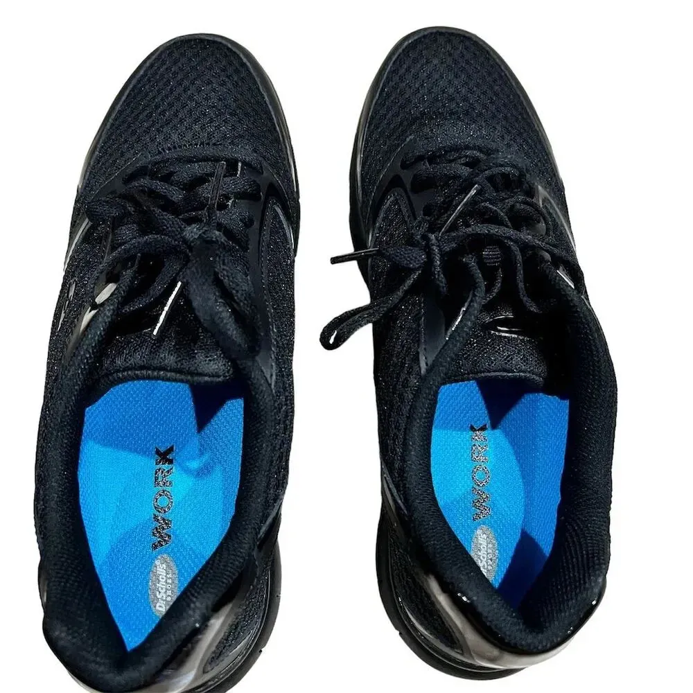 Dr. Scholl's Women's Inhale SR Black Lace-Up Work Sneakers Size 11 - Image 4