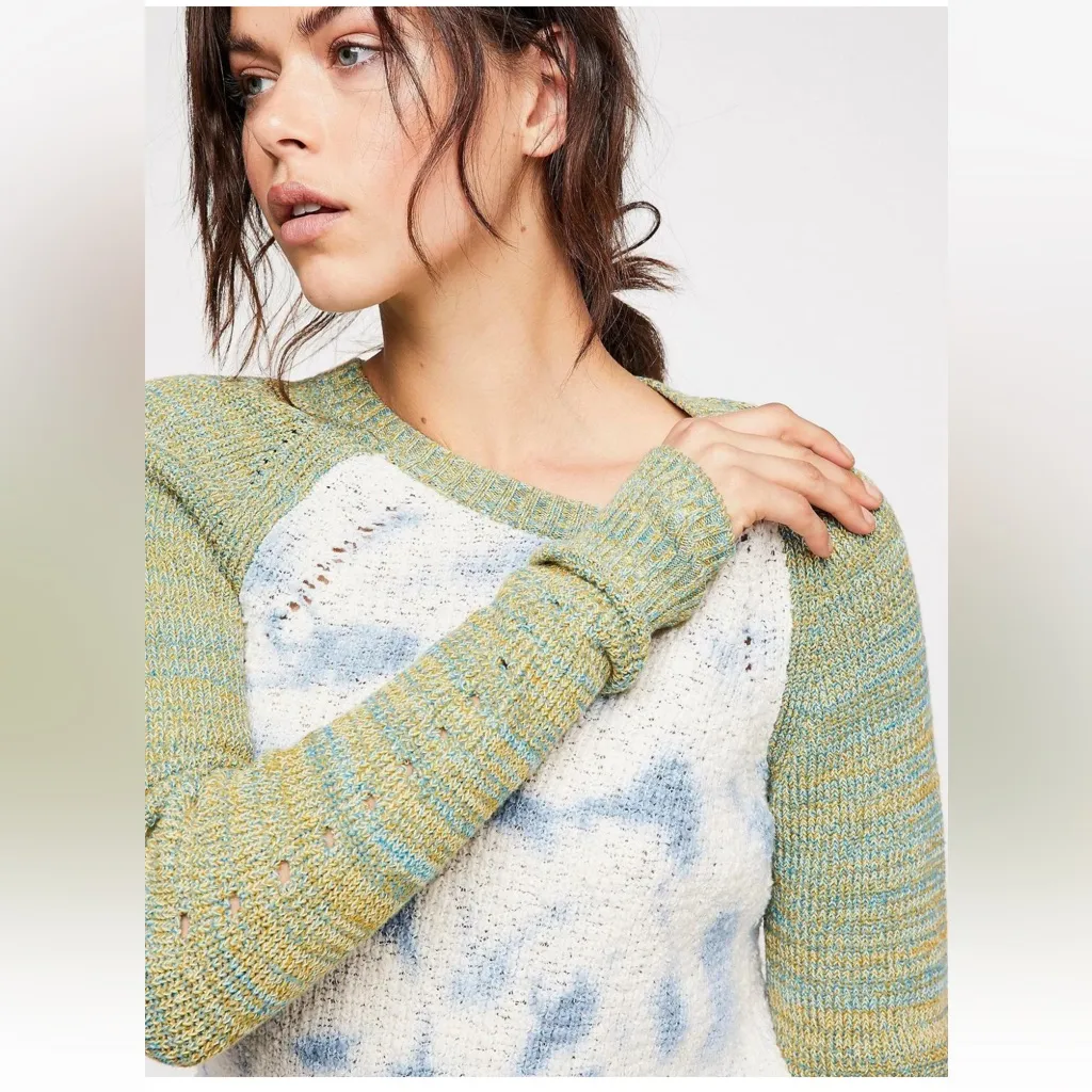 Free People Dewdrop Tie Dye Pullover Sweater - Image 2