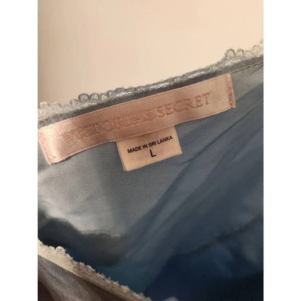 Victoria's Secret Size L Light Blue BabyDoll Chemise Slip Nightie - Image 3