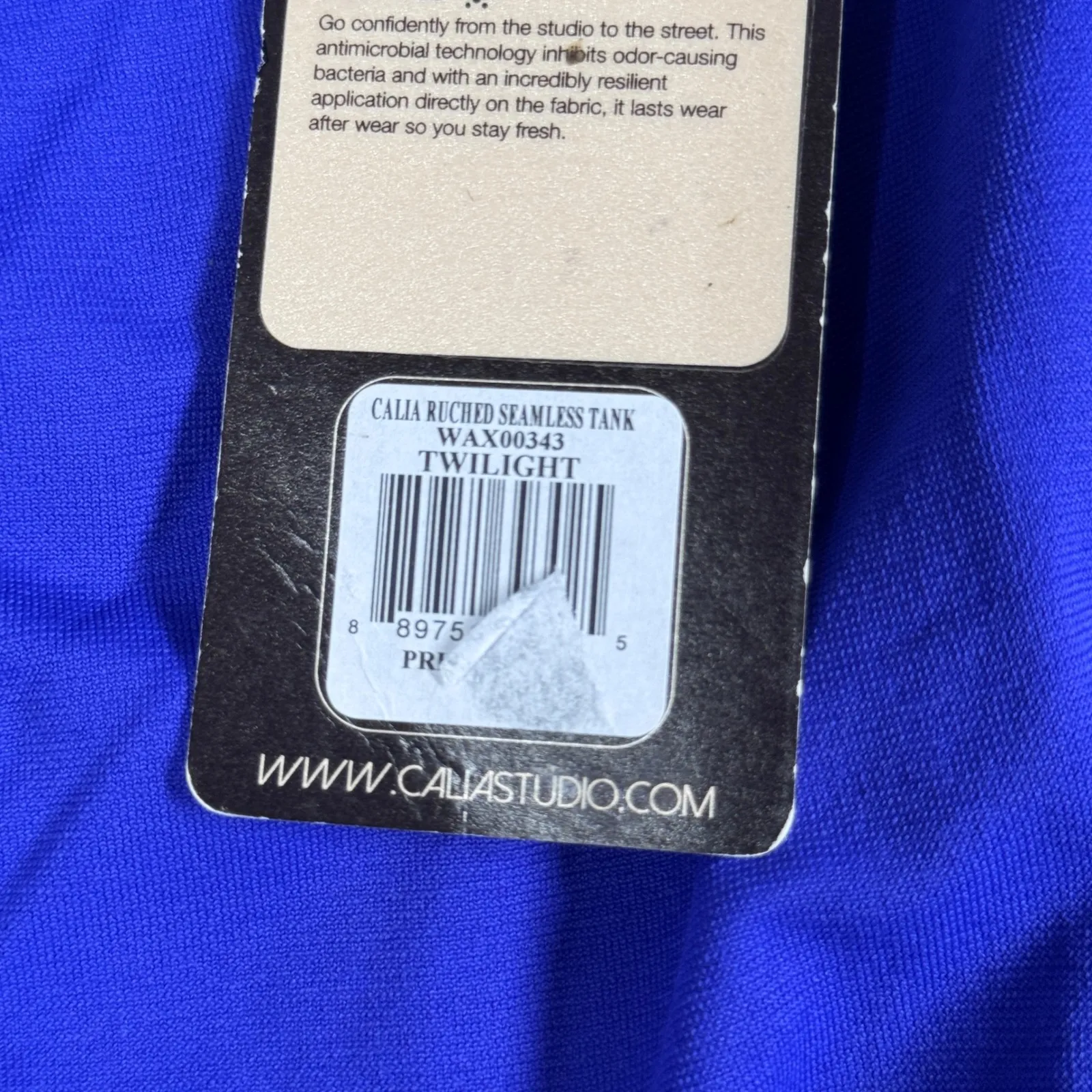 Calia‎ By Carrie Underwood Ruched Seamless Tank Womens S Twilight Blue NWT - Image 7