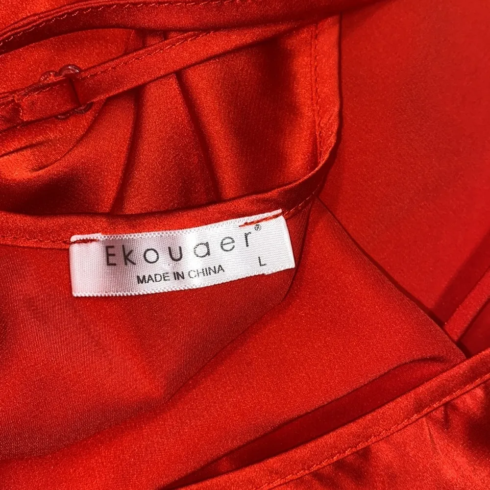 Ekouaer red lingerie sleep set size large - Image 10