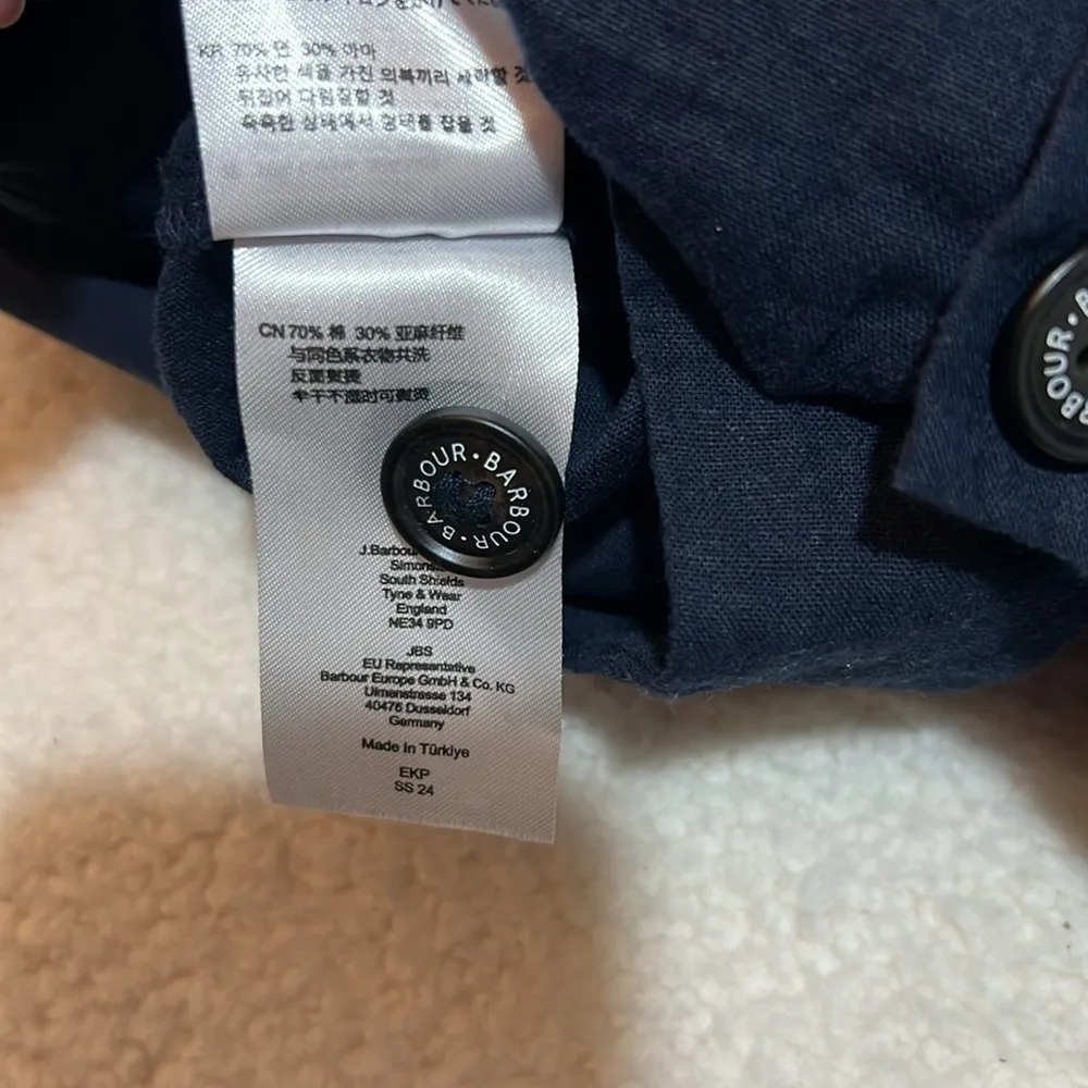 Barbour linen blend jumpsuit Size 4 - Image 9