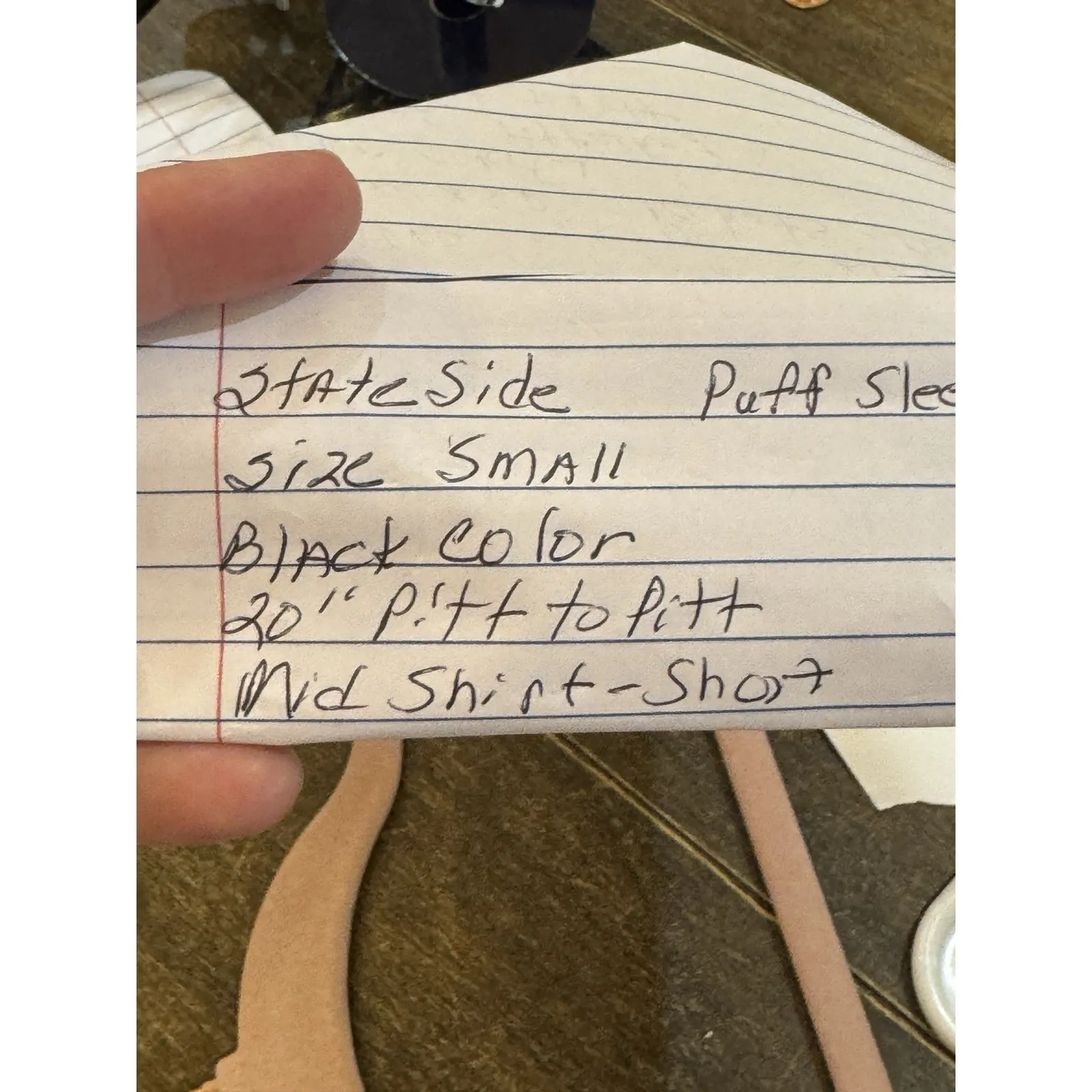 Stateside Poplin‎ Puff Sleeve Blouse Black Size Small - Image 8