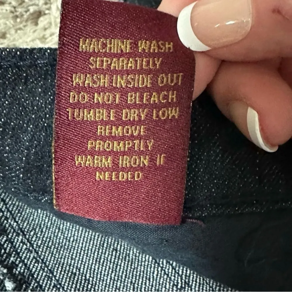 HWY Jeans Dark Denim Flare Mid Rise Cotton Stretch Trouser Jeans Sz 11 - Image 14