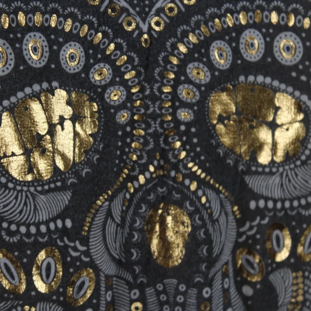 NWOT Goth Sugar Skull Raglan 3/4 Sleeve 1X Juniors Plus - Image 6