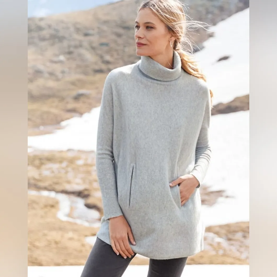 Garnet Hill Oversized Turtleneck Sweater - Image 2
