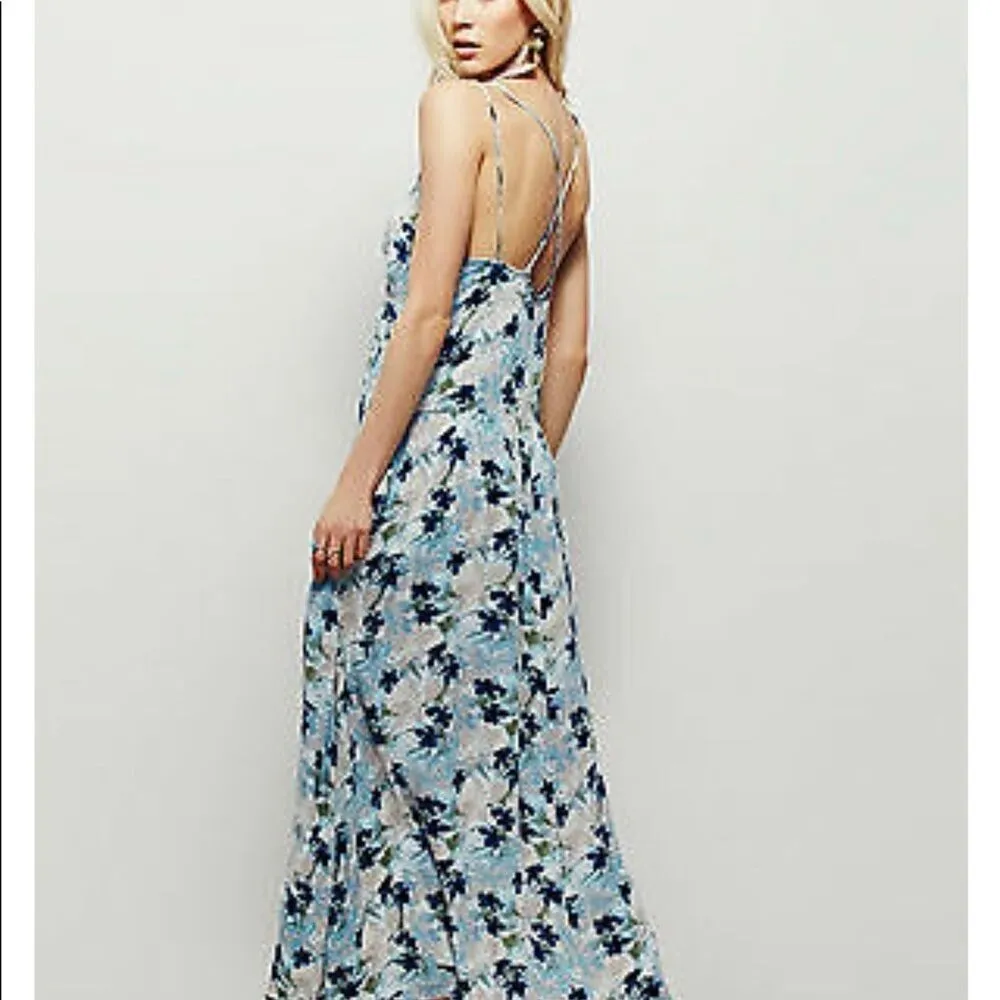 FREE PEOPLE MULBERRY KEYHOLE MAXI DRESS SIZE XS - Image 6