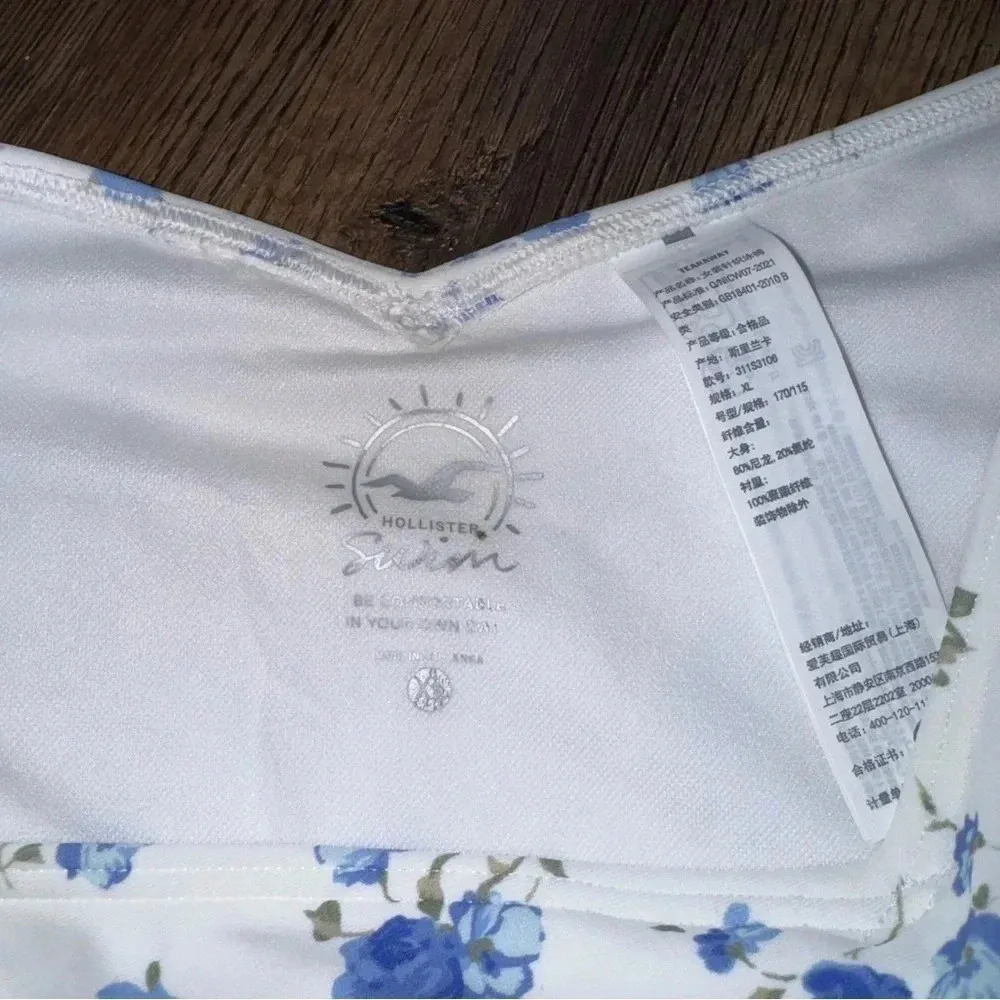 NEW Hollister white floral bikini bottoms cheeky XL - Image 4