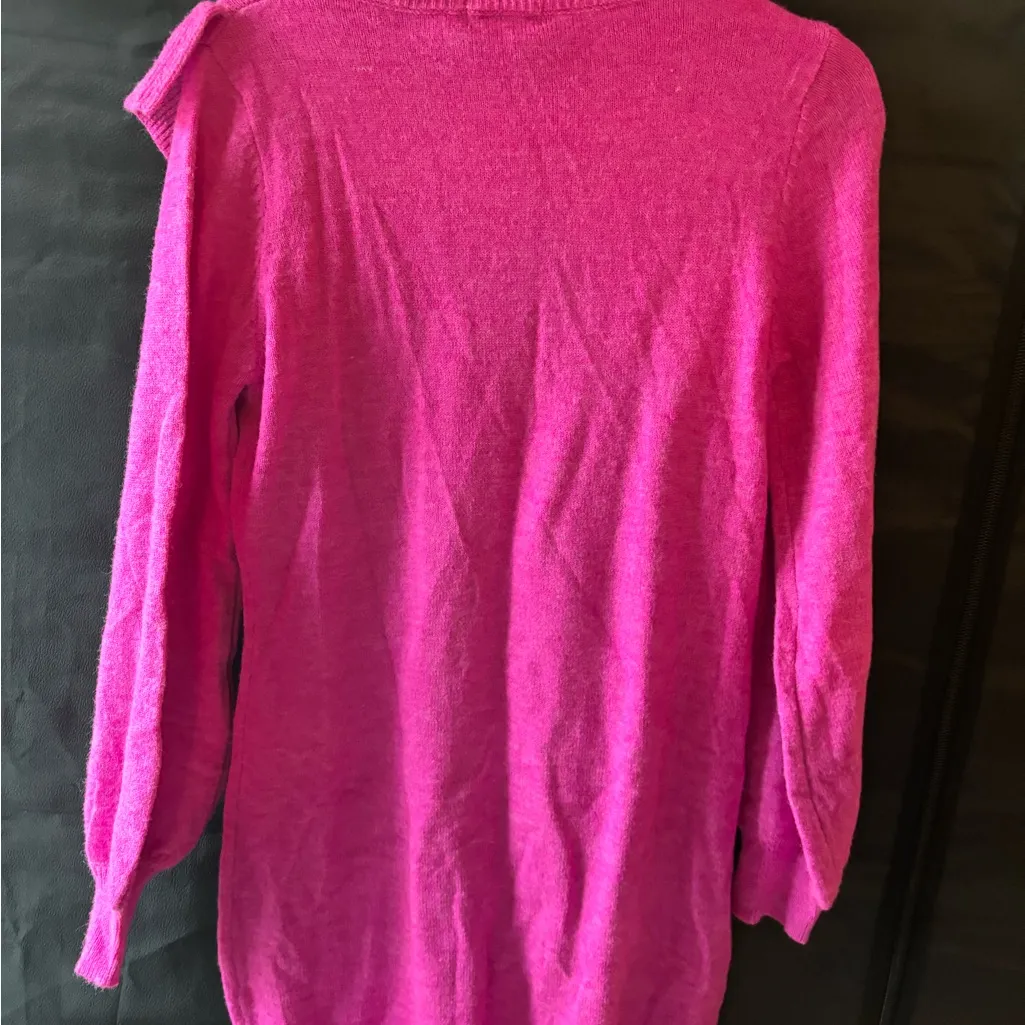 Fate NWT Pink/Purple Sweater Dress with Ruffle Pink Size M - Image 6