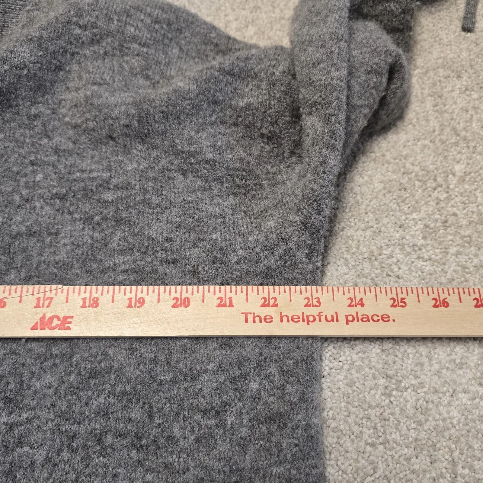 Cinq À Sept Atlas Lace Cinch‎ Sleeve Knit Cardigan Wool Blend Heather Gray Sz M - Image 9