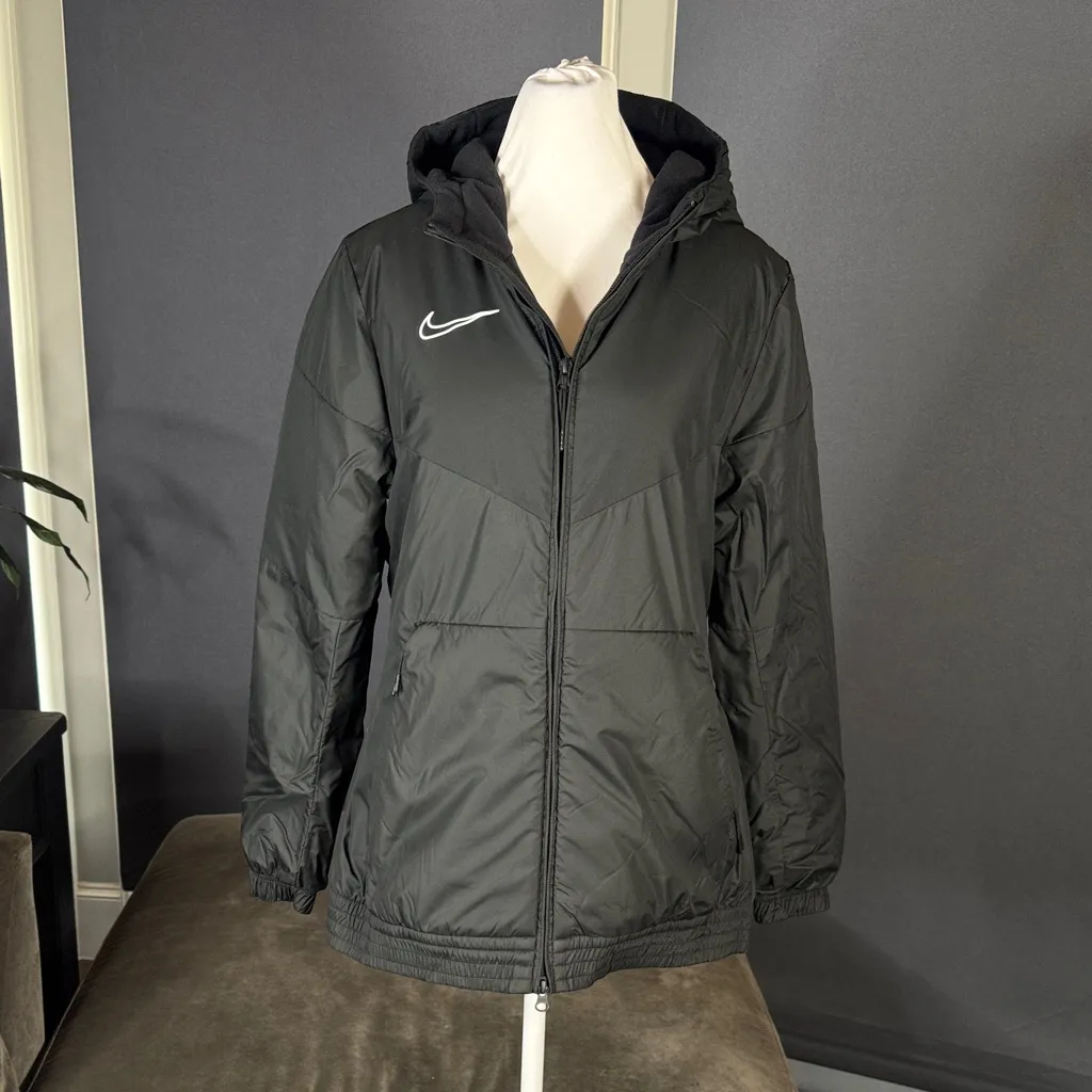 Nike Womens Sportswear Synthetic Fill Black Hooded Puffer Jacket Size XL NWT - Image 2