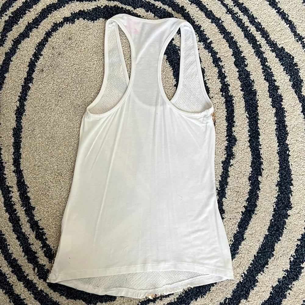 🆕2b Bebe, Sequenced Tank Top, Size XS Gold - Image 7