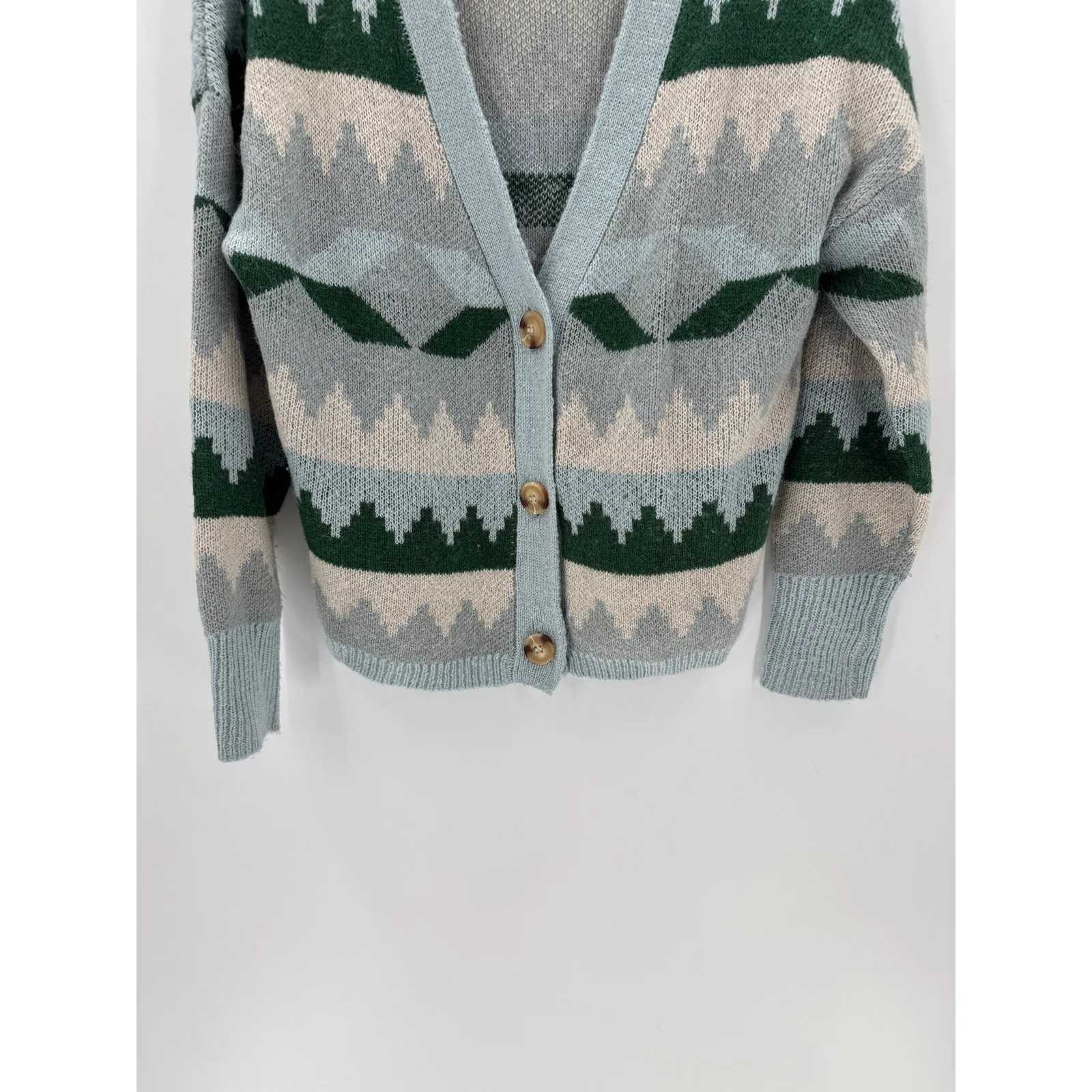 C&C California "Mountain Peaks" cardigan sweater size M van life cozy cabin warm - Image 5