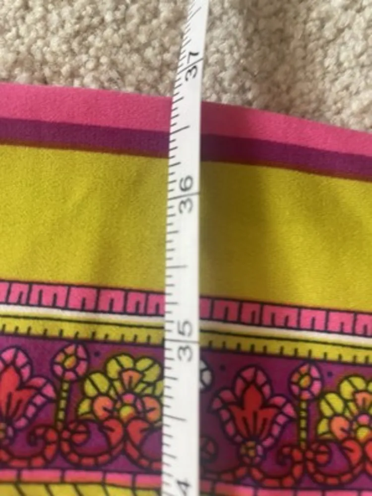 Laundry by Shelli Segal Pink Paisley Tunic Dress, Size Large Brunch Party Comfor - Image 11