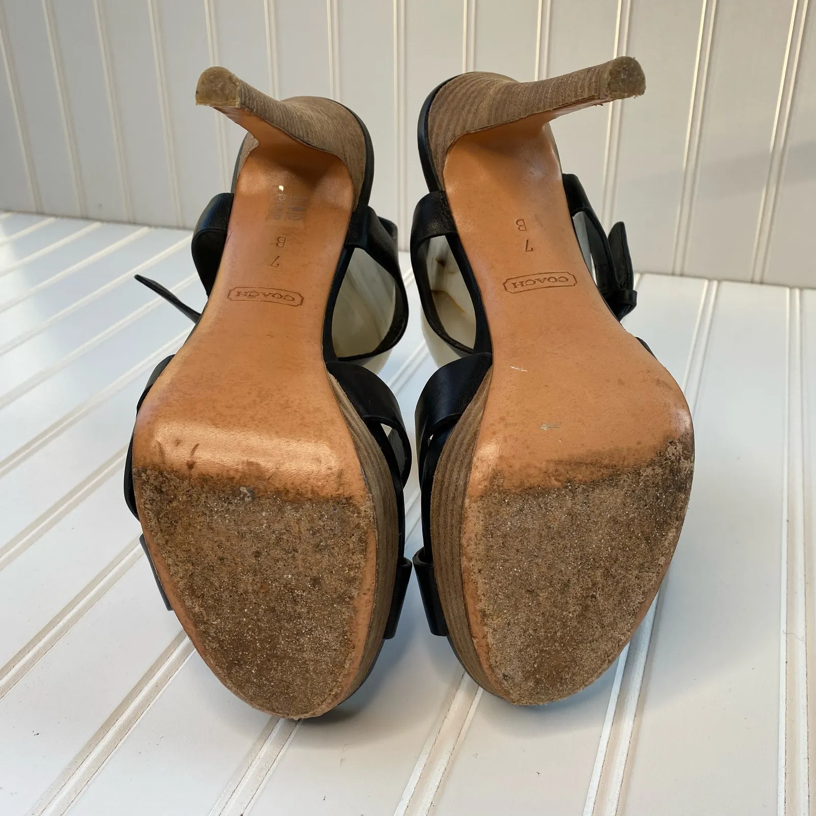 Coach Women’s Black Buckle High Heel Pumps Size 7 - Image 7