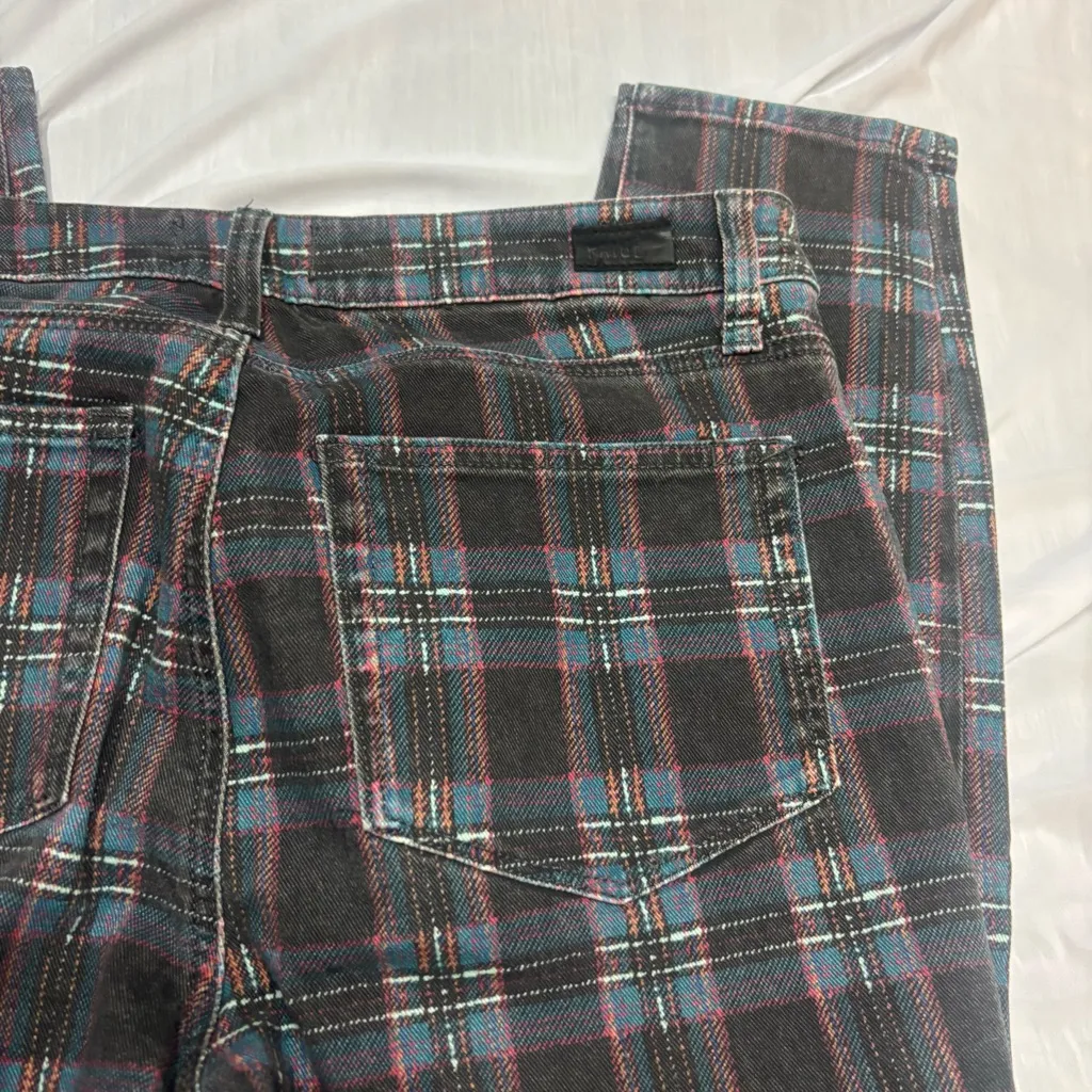 Paige  Multicolor Plaid Shorts - Image 5