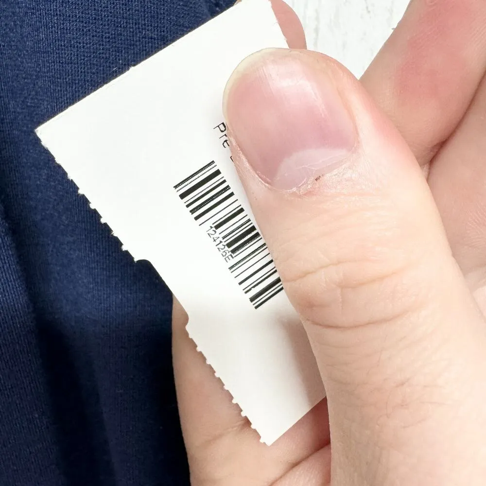 Anthropologie HD In Paris Dress Sz 0 Sleeveless Dark Blue White with Blue Lines - Image 2