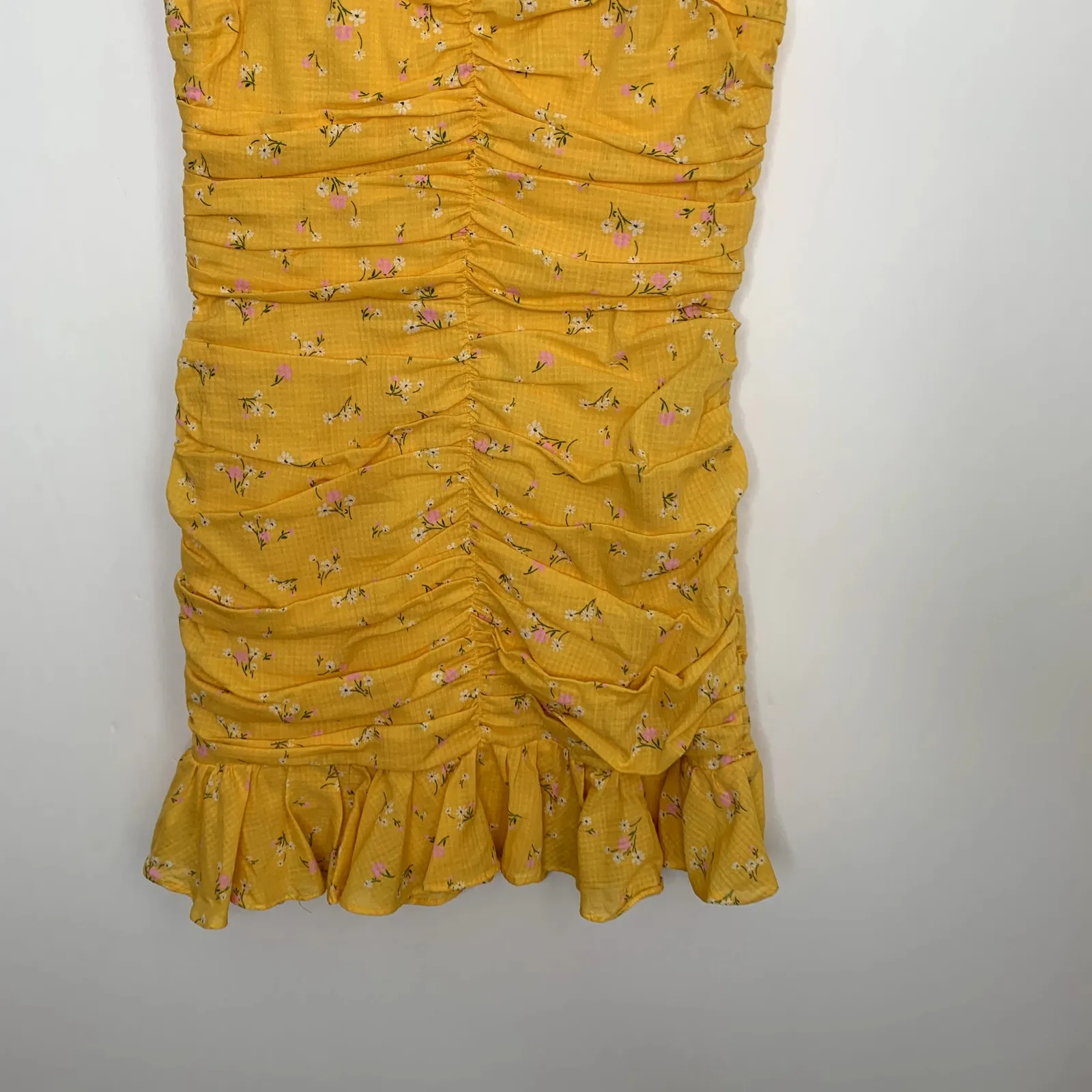 BEC + BRIDGE Marigold Fields Mini Floral Ruched Dress Womens US 4 - Image 8