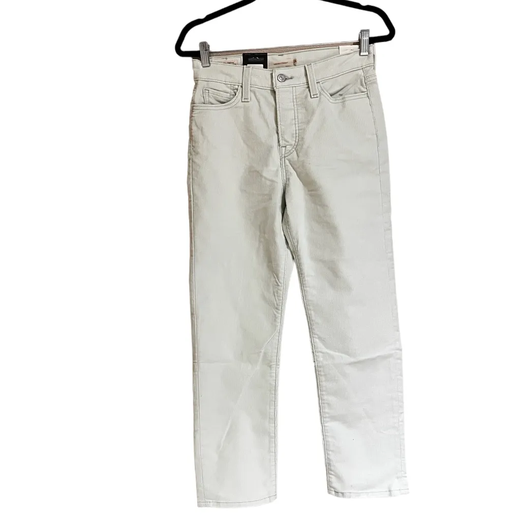 NWT LEVI'S WEDGIE STRAIGHT FIT CORDUROY WOMEN'S PANTS Mist Green 26X26 - Image 10