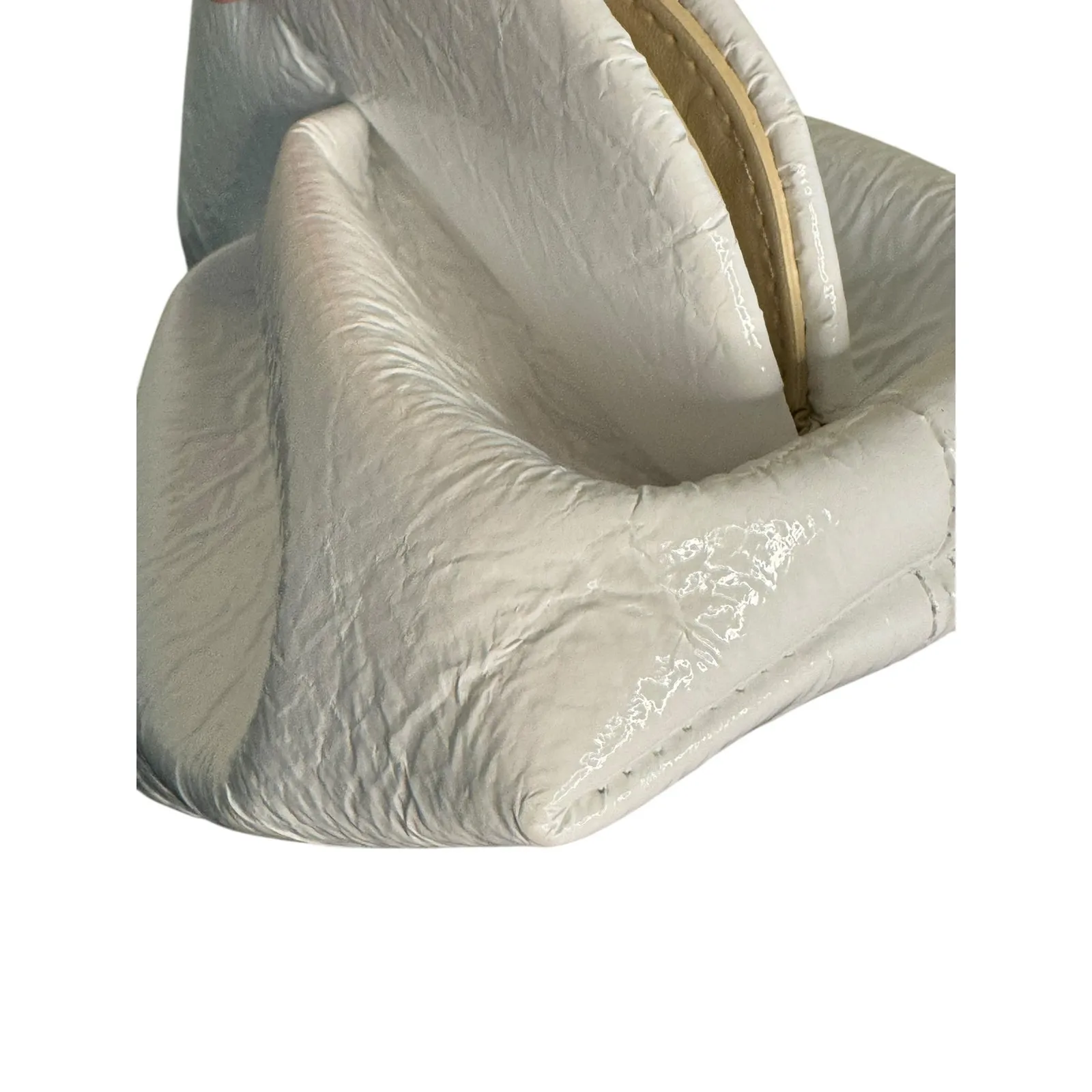 Themoire NWT Tia Pineapple Clutch Bag in Shell White - Image 15