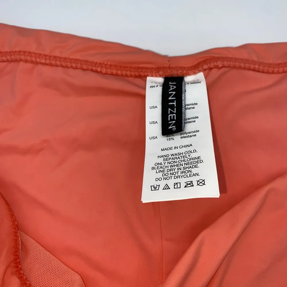 NWT Jantzen Peach Foldover Hipster Swim Bathing Suit Bikini Bottoms Size 18 - Image 3
